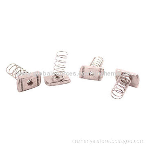 Stainless and Carbon Steel Spring Nuts, OEM Orders WelcomedNew